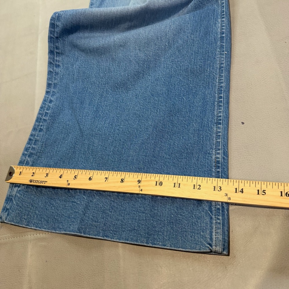 J Crew High-Rise 96 Jean Wide Bell Bottom Flare Med Stretch Wash Women 35-5120 - Picture 6 of 12